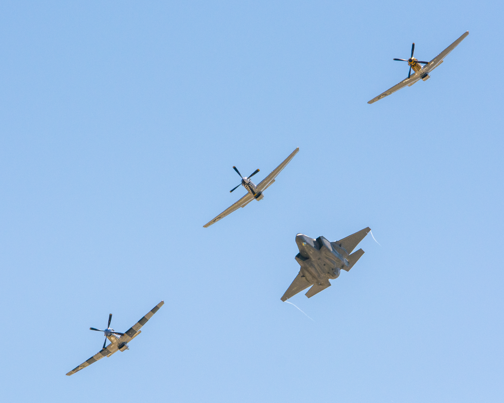 The Best Places To Watch Heritage Flight Training In Tucson (And Why It’s Worth Seeing) 5 f 35 and p 51s