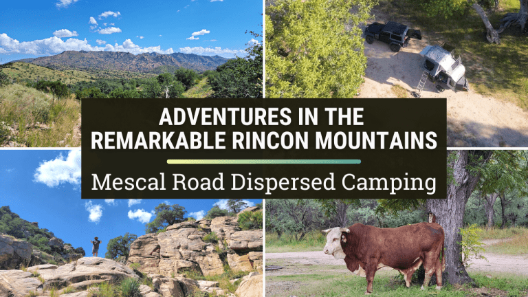 mescal road dispersed camping in southern arizona