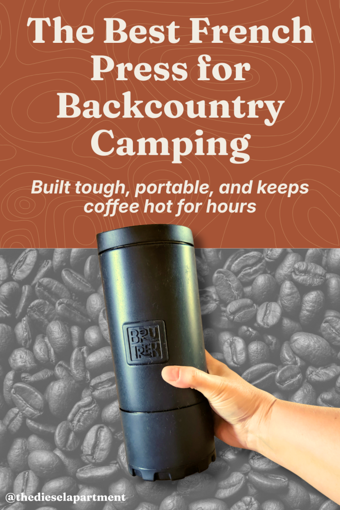 durable portable french press for camping